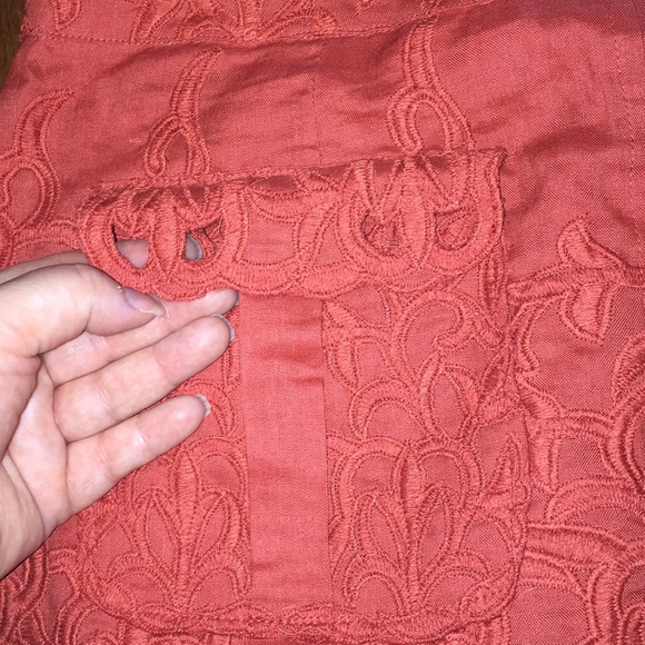 Anthropologie Orange skirt - Picture 5 of 8